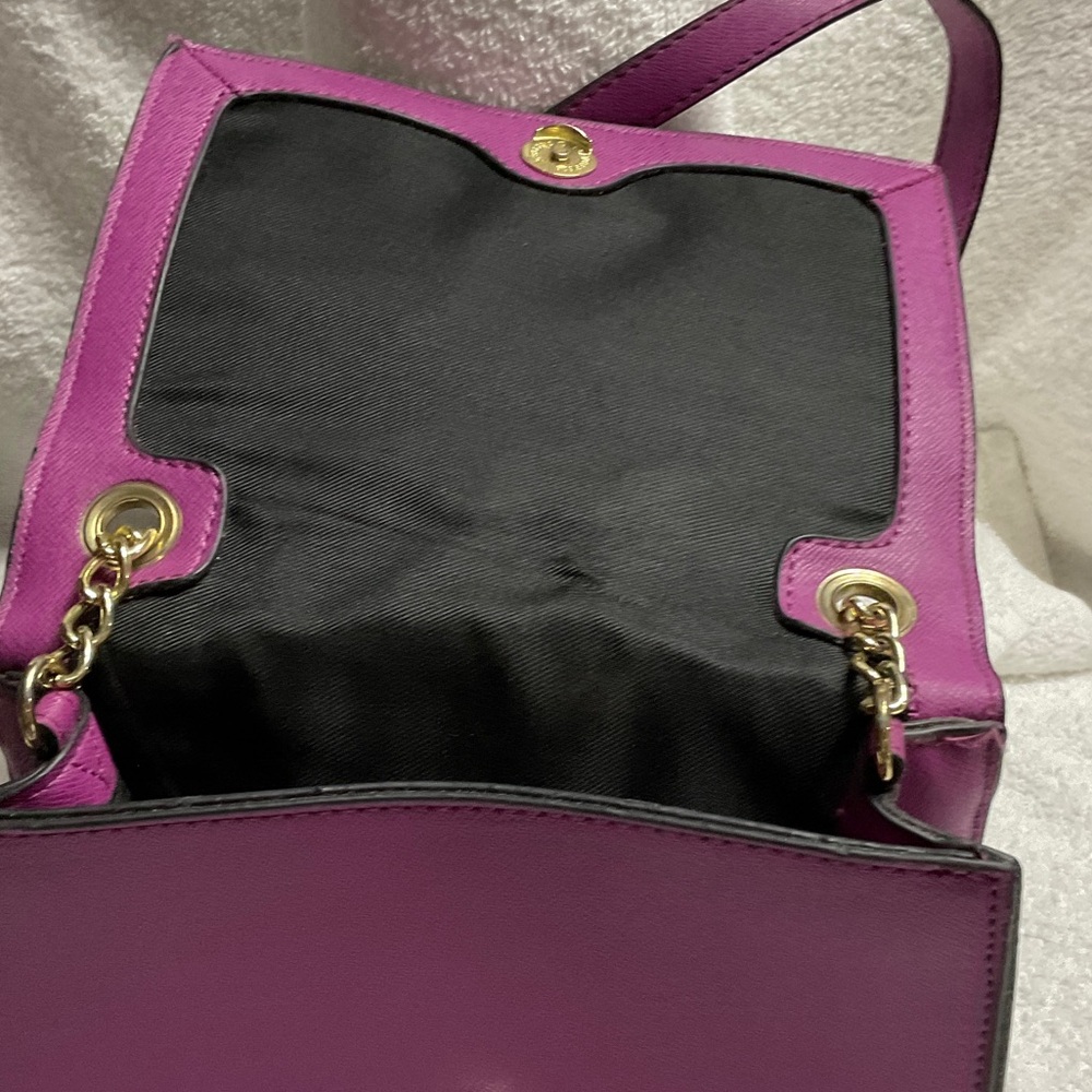 Merona Magenta Crossbody Bag with Bow Accent - Picture 4 of 6